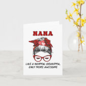 Als een normale oma, alleen meer Awesome Moeders D Kaart (Gele Bloem)