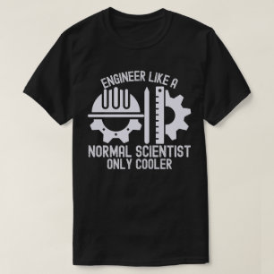 Als een normale wetenschapper, alleen cooler, inge t-shirt