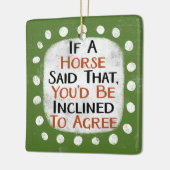Als een paard dat Ornament zegt (Links)