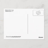  als een Paarse Afbeelding. Briefkaart (Achterkant)