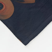  als een pauw in pioenen fleece deken (Hoek)