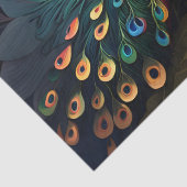 als een pauw in pioenen tissuepapier (Detail)