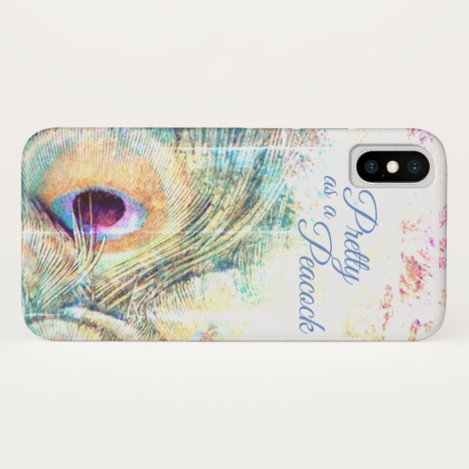  als een pauw iPhone X Case-Mate iPhone Case (Achterkant (horizontaal))