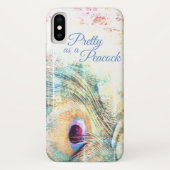  als een pauw iPhone X Case-Mate iPhone Case (Achterkant)