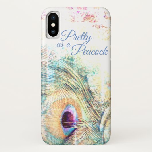  als een pauw iPhone X Case-Mate iPhone Case (Achterkant)