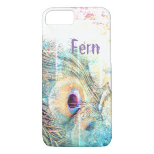  als een pauwenpastelveer 	iPhone 8/7 hoesje