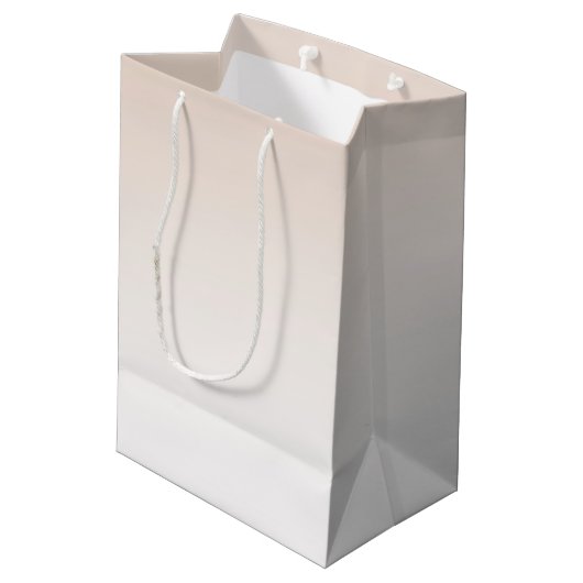  als een perzik bruiloft medium cadeauzakje (Achterkant Gekanteld)