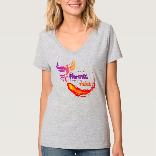 Als een Phoenix die ik opsta van het Ashes Shirt (Voorkant)