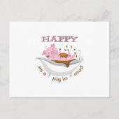 ALS EEN PIG IN MUD BRIEFKAART (Voorkant)