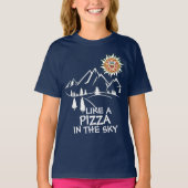 Als een pizza in de lucht t-shirt (Voorkant)