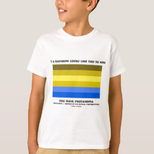 Als een regenboog er zo uitziet, heb je een protan t-shirt