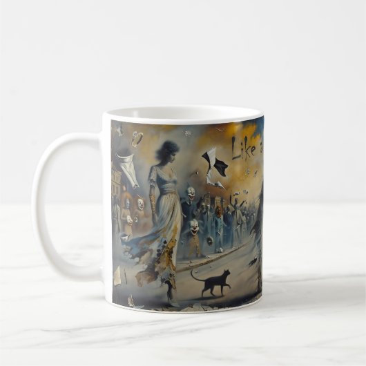 Als een rollende steen Windswept droommok Koffiemok (Links)