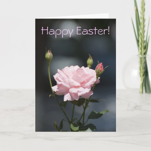 Als een roos, Happy Easter! Feestdagen Kaart (Voorkant)