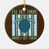 Als een schildpad zijn schelp verliest is het dakl keramisch ornament (Voorkant)