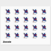 ALS EEN SPELD RONDE STICKER (Vel)
