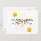 als een ster die helder schijnt briefkaart (Voorkant / Achterkant)