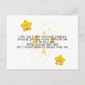 als een ster die helder schijnt briefkaart