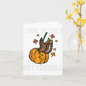 als een Thanksgiving Man met een boterbal Kaart (Gele Bloem)