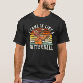 als een Thanksgiving Man met een boterbal T-shirt (Voorkant)