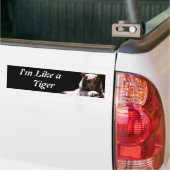 Als een tijger bumpersticker (Op Truck)