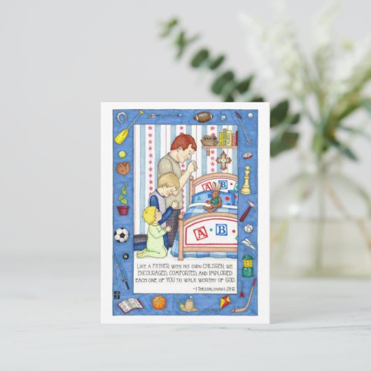 Als een vader Inspirerend Briefkaart (Staand voorkant)