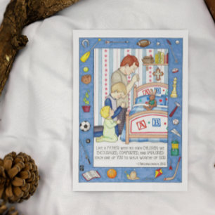 Als een vader Inspirerend Briefkaart