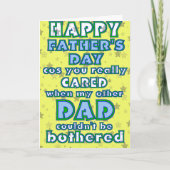 Als een vader Vaderdag Kaart (Voorkant)