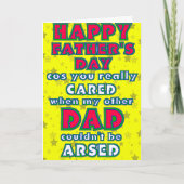 Als een vader Vaderdag Kaart (Voorkant)