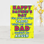 Als een vader Vaderdag Kaart (Gele Bloem)