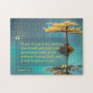 Als een van jullie wijsheid mist, moet je God vrag Legpuzzel