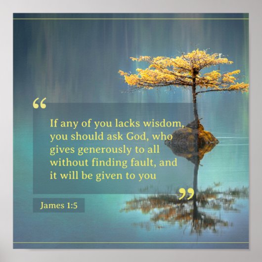 Als een van jullie wijsheid mist, moet je God vrag Poster (Voorkant)