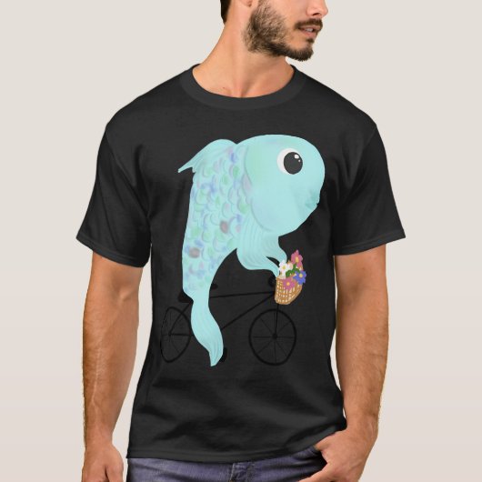 Als een vis een fiets nodig heeft t-shirt (Voorkant)