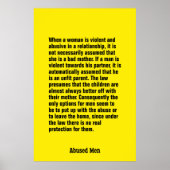 Als een vrouw gewelddadig en agressief is ... poster (Voorkant)