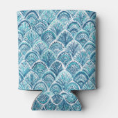 ALS EEN ZEEMEERMIN nautische visschalen patroon Blikjeskoeler (Achterkant)