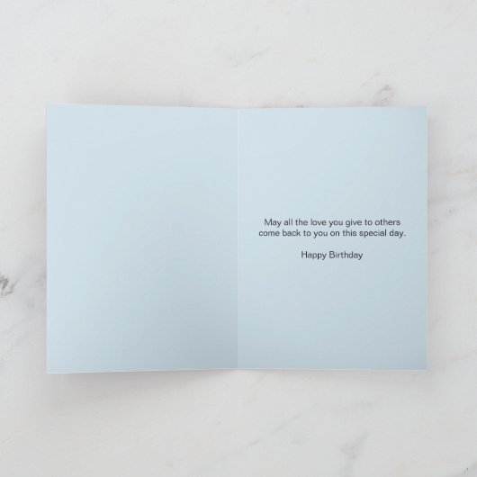 Als een zoon Verjaardag met een berglandschap Kaart (Binnen)