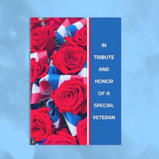 Als eerbetoon aan een Veteran Appreciation Kaart