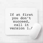 Als eerst u niet succesvol bent, roep het Versie 1 Muismat (Met muis)