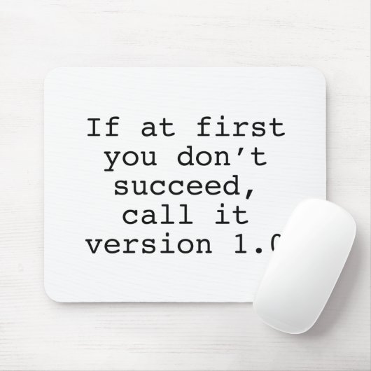Als eerst u niet succesvol bent, roep het Versie 1 Muismat (Met muis)