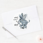 Als Elephants vliegen! ~ STICKER (Envelop)