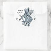 Als Elephants vliegen! ~ STICKER (Tas)