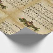 als elk Happy kerstkarolscript afdrukken Cadeaupapier (Hoek)