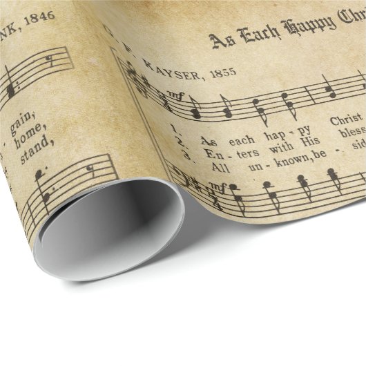 als elk Happy kerstkarolscript afdrukken Cadeaupapier (Rol Hoek)