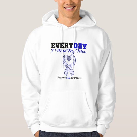 ALS Elke dag dat ik mijn moeder mis Hoodie (Voorkant)