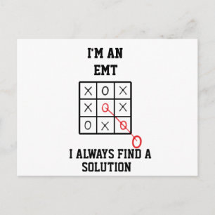 Als Emt Vind Ik Altijd Een Oplossing  Ansichtkaart Briefkaart