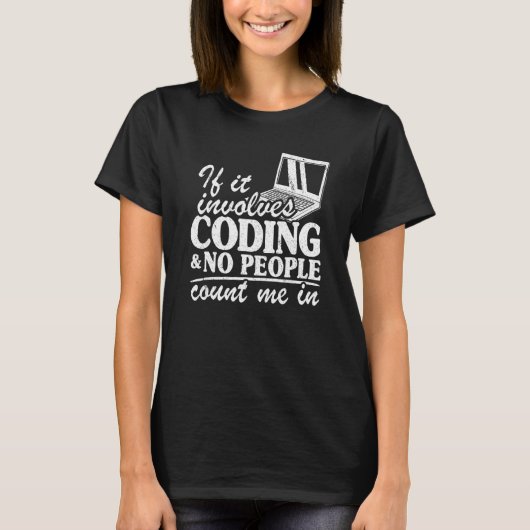 Als er codering bij betrokken is en er geen mensen t-shirt (Voorkant)