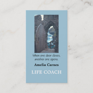 "ALS ER ÉÉN DEUR OPENGAAT.. . . " VISITEKAARTJE