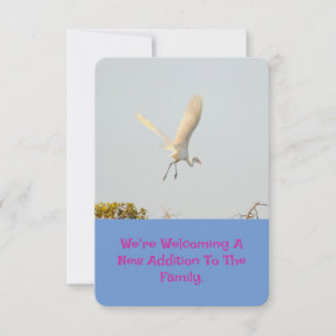 Als er een geboorte is in de familie. RSVP kaartje