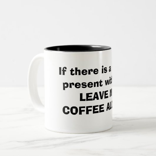 Als er een geest is... Mok (Voorkant links)