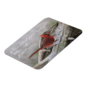 Als er een kardinaal in je tuin verschijnt.. magneet (Linkerzijde)