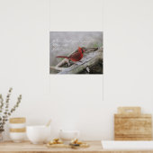 Als er een kardinaal in je tuin verschijnt... poster (Keuken)